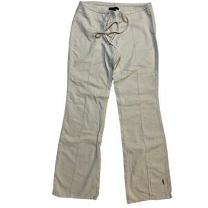 The Limited Beige Corduroy Pants Size 2 Drawstring Waist Casual Cotton